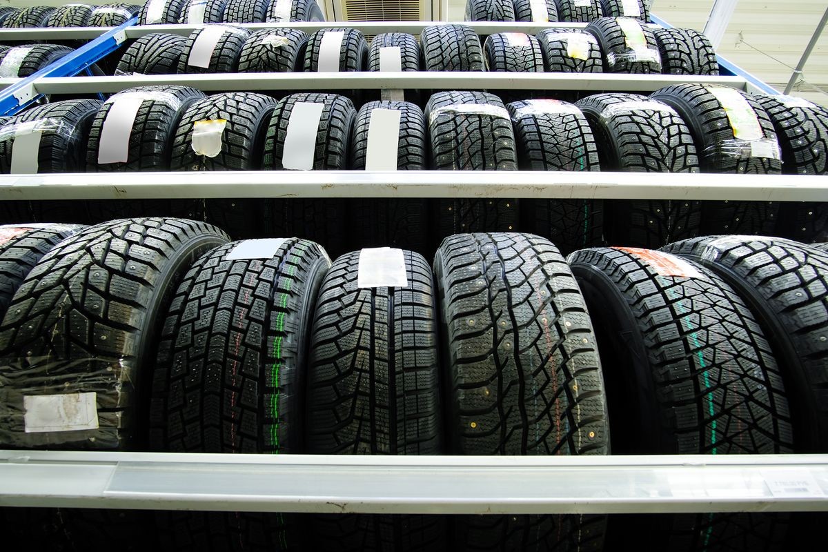 Klimovsk, Moscow region, Russsia - October, 16, 2017: interior of the car components shop in Klimovsk, Russia